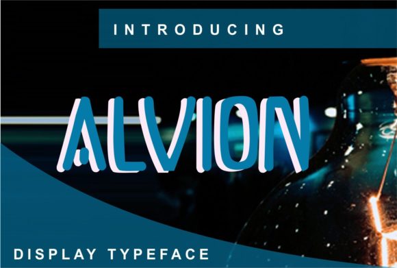 Alvion: A Display Font for Modern Editorial Design and Visual Storytelling