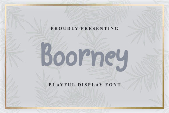 Boorney: A Playful Display Font for Modern Web Design Projects