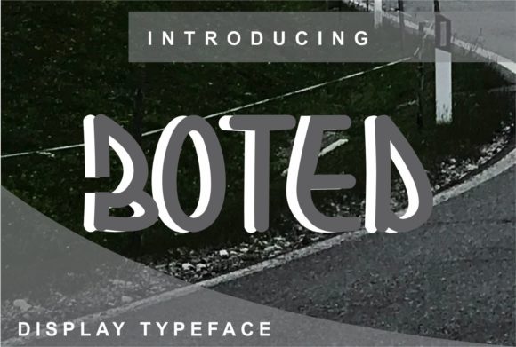 Boted: A Stylish Display Font for Modern Editorial Design