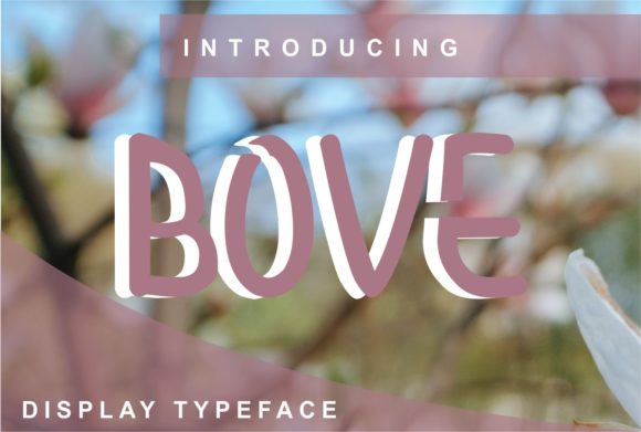 Bove: A Clean Display Font for Modern Web Design