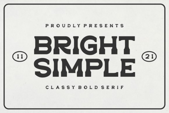 Bright Simple: A Bold Display Font for Web Designers and Digital Makers