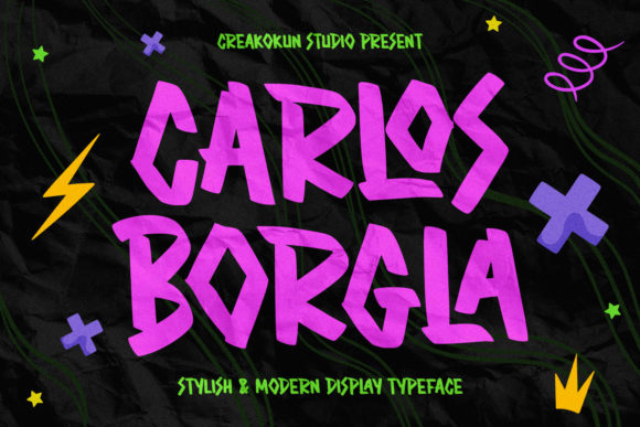 Carlos Borgla: A Bold Display Font That Elevates Your Brand