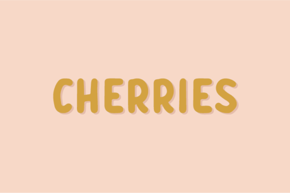Cherries: A Bold Display Font for Expressive Design Projects