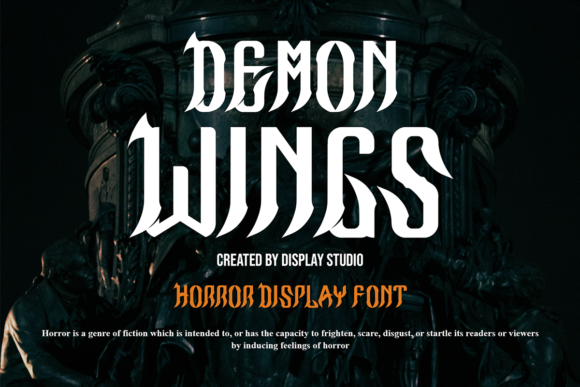 Demon Wings: A Bold Display Font for High-Impact Campaign Visuals
