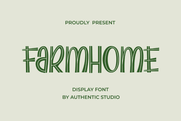Farmhome: A Charming Display Font for Editorial and Lifestyle Design