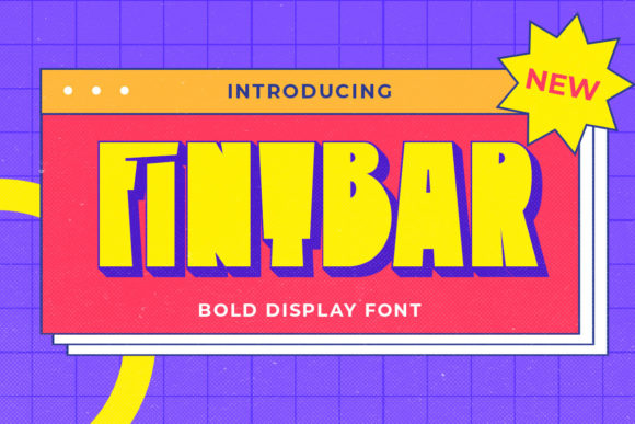Fintbar: A Bold Display Font for Editorial Design and Content Layouts