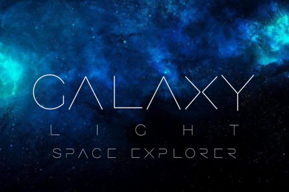 Galaxy Light: A Minimalist Display Font for Modern Web Design