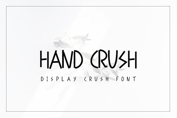 Hand Crush: A Quirky Display Font for Playful Brand Identities