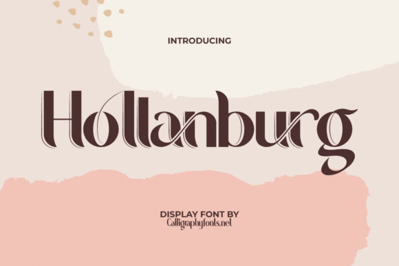 Hollanburg: A Stylish Display Font for a Standout Business Brand