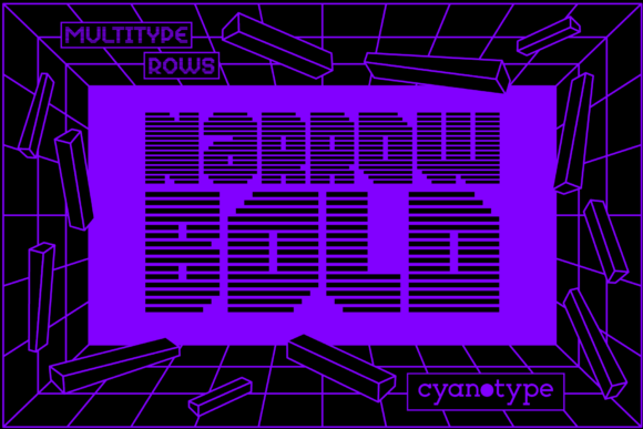 How MultiType Rows Narrow Bold Brought Edgy Personality to a Branding Project