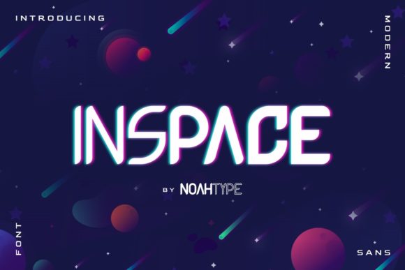 Inspace: A Futuristic Display Font for Modern Editorial Design