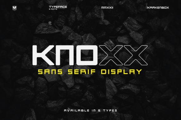Knoxx: A Bold Display Font That Elevates Branding and Creative Projects