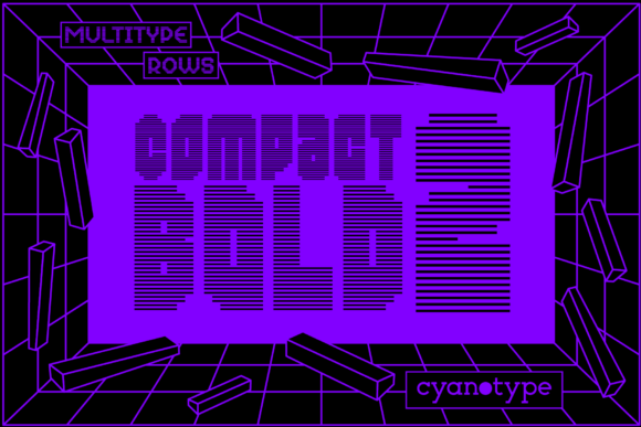 MultiType Rows Compact Bold 2: A Bold Display Font for Scroll-Stopping Digital Campaigns