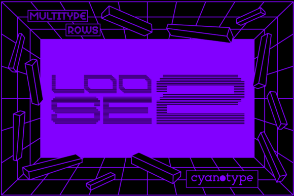 MultiType Rows Loose 2: A Bold Display Font for Modern Digital Campaigns