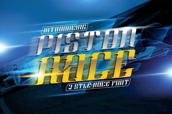 Piston Race: A Bold Display Font for Crafters and Makers