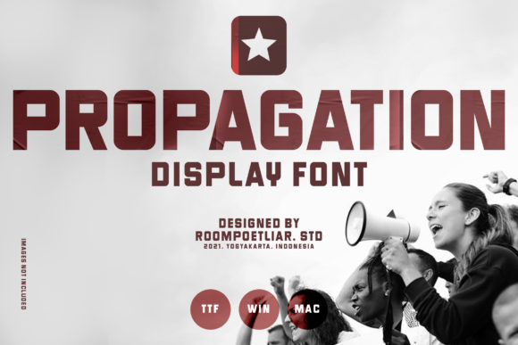 Propagation: A Bold Display Font for Makers and Creative Sellers