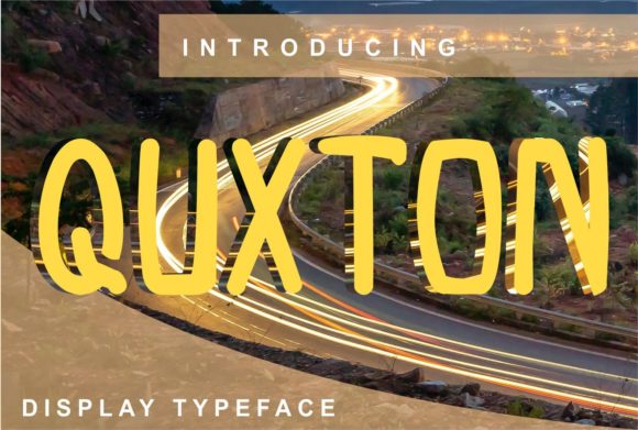 Quxton: A Fresh Display Font for Modern Web Design Projects