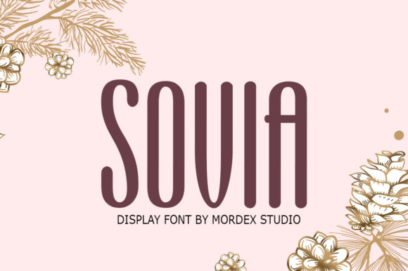 Sovia: A Handcrafted Display Font for Creative Makers and Small Business Owners
