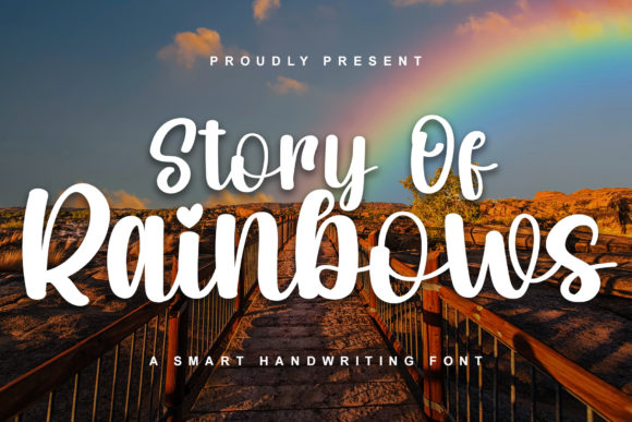 Story of Rainbows: A Playful Display Font for Vibrant Campaign Designs