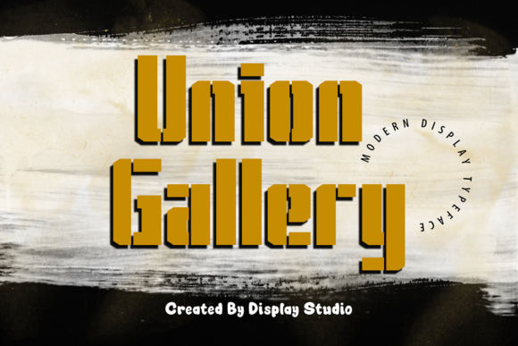Union Gallery: A Chubby, Futuristic Display Font for Crafters and Makers