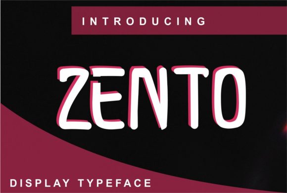 Zento: A Display Font That Brings Handmade Designs to Life