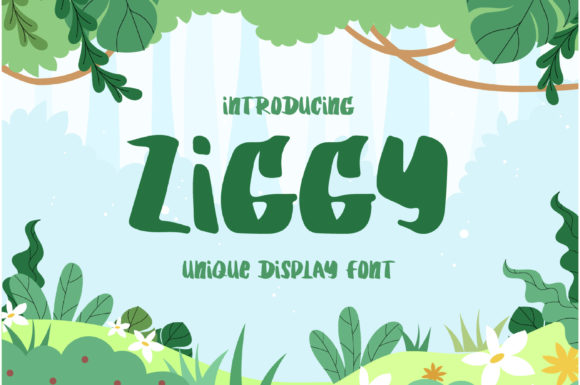 Ziggy: A Playful Display Font for Modern Campaign Design
